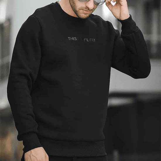 erkek-sweat erkek sıfır yaka sweat